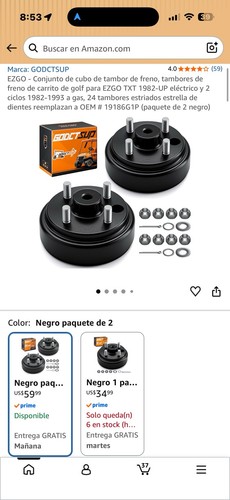 Conjunto cubo tambor - de, de