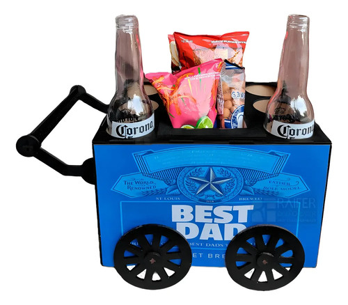 Snack serving cart - cart, cup