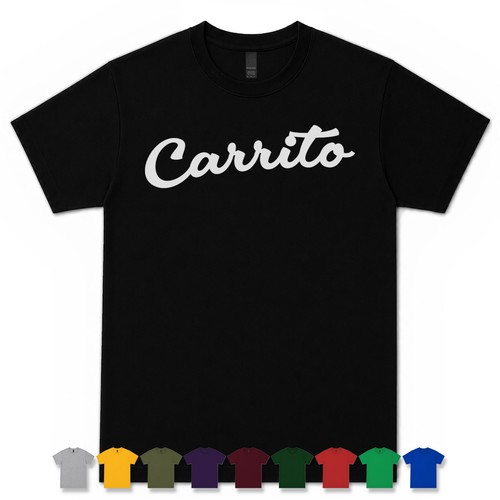 Carrito retro script shirt - carrito,