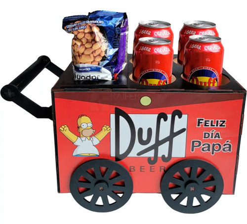 Snack serving cart beer holder - serving,