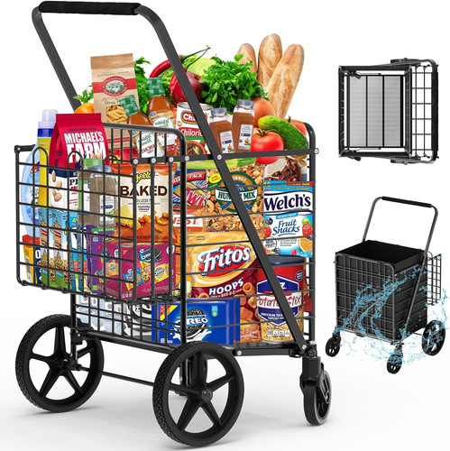 Carrito compra plegable - carrito,